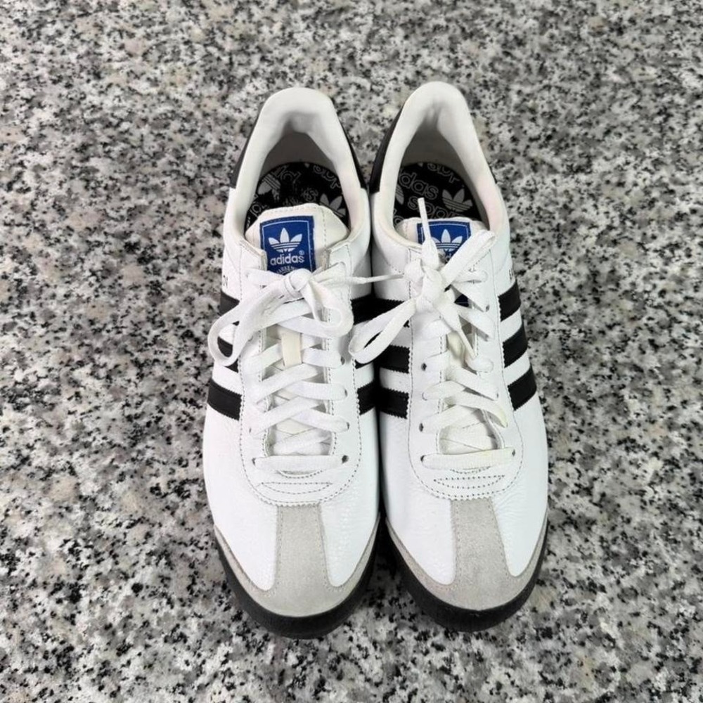 Adidas Men's Samoa Black White Sneaker Shoe M10.5 675033 - Picture 4 of 7